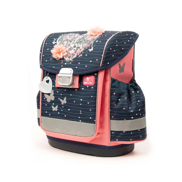 Название: Ранец школьный Belmil Gravit Цветы Темно-синий, Артикул: BEL-GRT-406-07-03 36*28*19СМ 19Л 780ГР, Цена: 7 990
