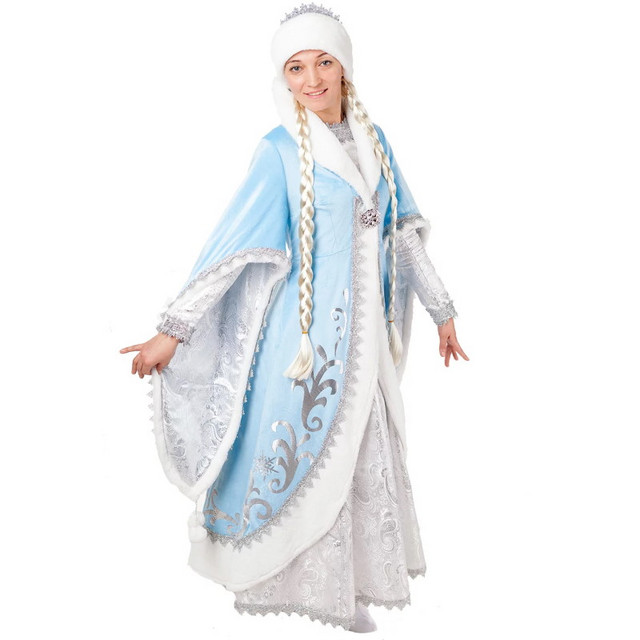 Название: Костюм Снегурочка, взрослая, Артикул: 3007 к-18 48/164, Цена: 10 399