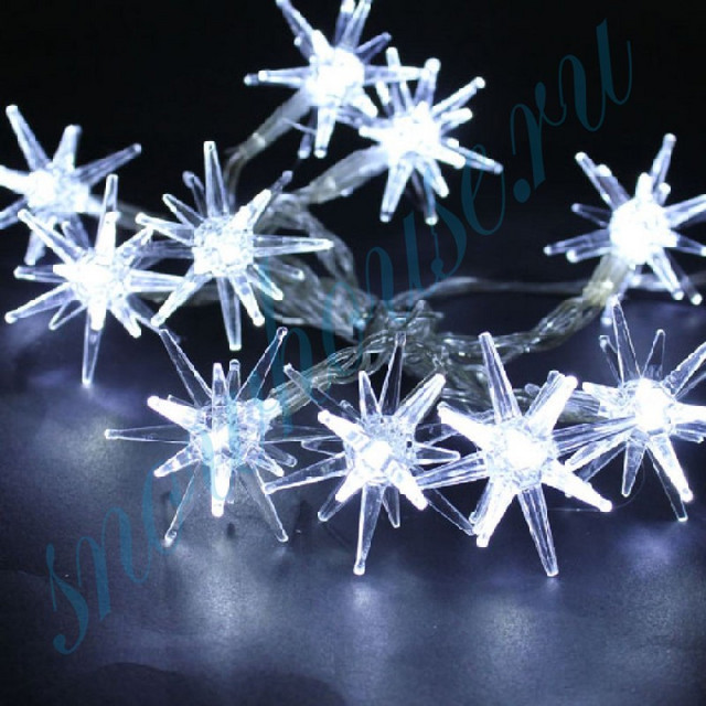 Название: ГИРЛЯНДА СНЕЖИНКИ 20 СВЕТОДИОДОВ 3М, Артикул: LD020W-AY/SF белый, Цена: 299