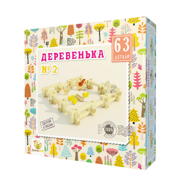 Название: КОНСТРУКТОР ДЕРЕВО КРЯ! ДЕРЕВЕНЬКА №2 63ДЕТ., Артикул: dk-008, Цена: 549