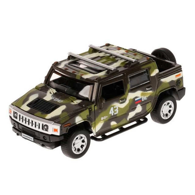 Название: МАШИНА ТЕХНОПАРК HUMMER H2 PICKUP, Артикул: HUM2PICKUP-12MIL-GN инерционная, Цена: 699