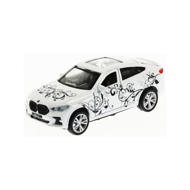 Название: МАШИНА МЕТАЛЛ ТЕХНОПАРК BMW X6 Д/ДЕВОЧЕК 12СМ, Артикул: Х6-12GRL-WH инерционная, Цена: 699