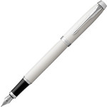 Название: Перьевая ручка Parker IM Metal White CT, перо: F , цвет чернил: blue, в подарочной упаковке., Артикул: 1931672, Цена: 6 999
