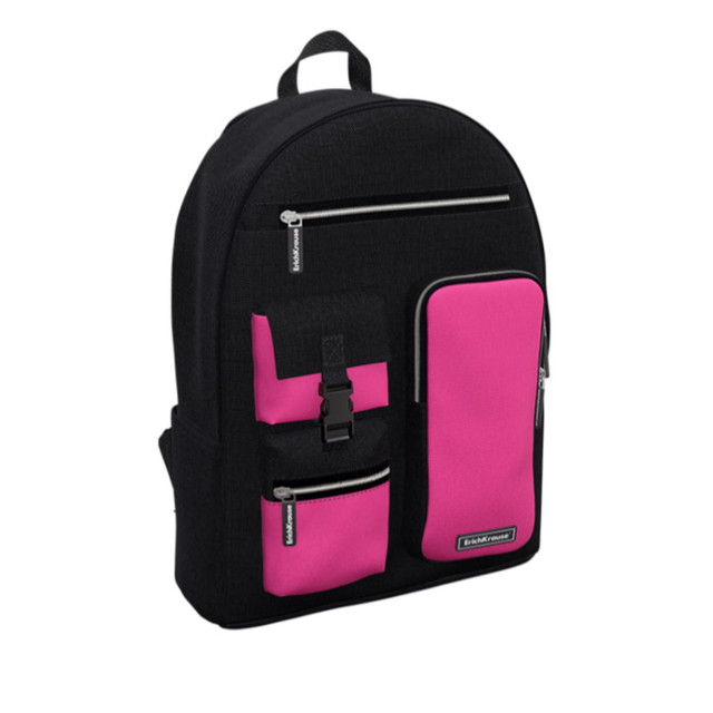 Название: Рюкзак ErichKrause ActiveLine Cargo - Black&Pink, 18 л., Артикул: 60374, Цена: 3 849