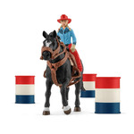 Название: Набор Schleich FARM WORLD - Девочка-ковбой: веселые скачки вокруг бочек, Артикул: 42576 SCHLEICH FARM WORLD, Цена: 4 399