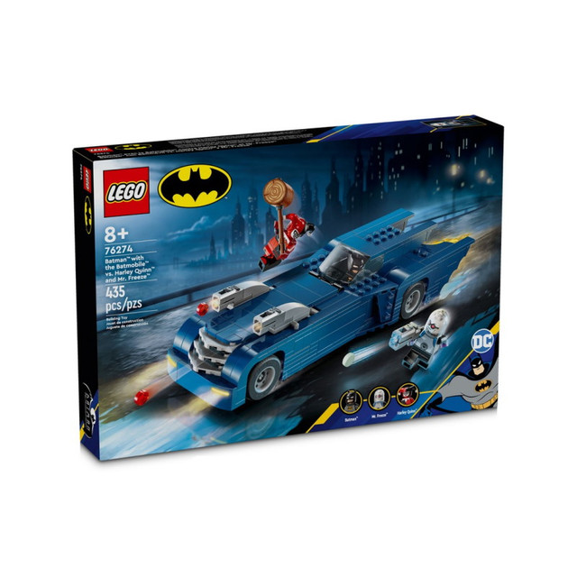 Название: LEGO DC Super Heroes - Бэтмен с Бэтмобилем против Харли Квинн и мистера Фриза, Артикул: 76274, Цена: 8 999