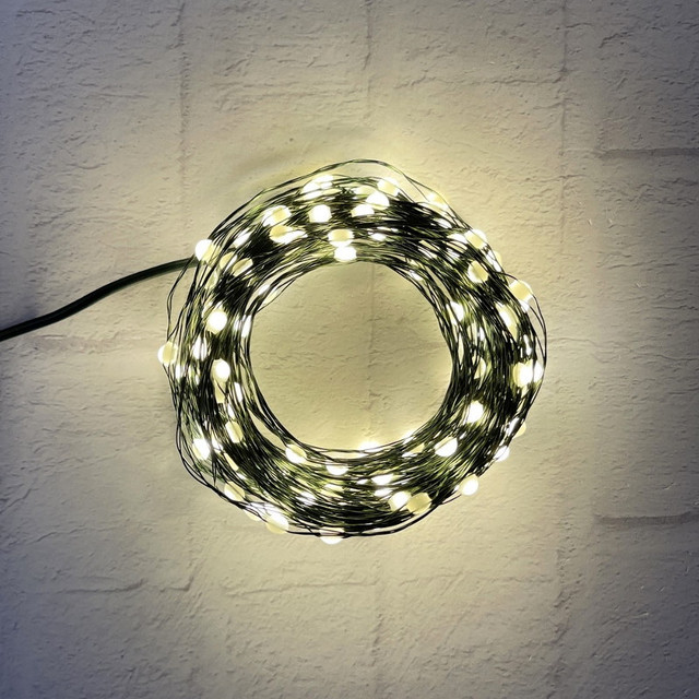 Название: Гирлянда String Light Экстра, Теплый белый, зеленый провод, Артикул: 87633 150 ЛАМП*1500СМ,8 ФУНКЦИЙ, Цена: 1 599