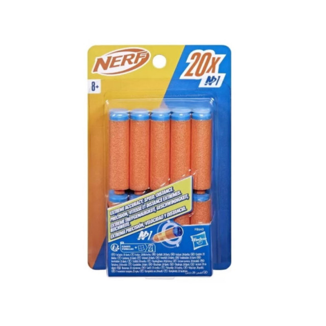 Название: Запасной набор стрел NERF N Series Refill, 20 шт., Артикул: F8640 УП/20ШТ, Цена: 999