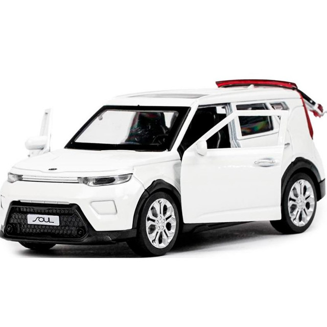 Название: Металлическая инерционная машина KIA Soul, Артикул: SOUL-12-WH ИНЕРЦИЯ, Цена: 899