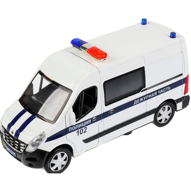 Название: Машинка RENAULT MASTER ПОЛИЦИЯ длина 14 см, Артикул: MASTER-14POL-WH ИНЕРЦИЯ, Цена: 999