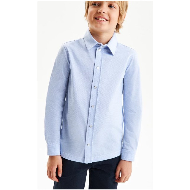 Название: Сорочка slim из 100% хлопкового трикотажа 122-164, Артикул: SSFSB-548-14414-332 122-164, Цена: 6 590