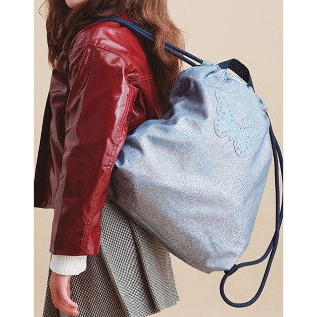 Название: Сумка для обуви Blue Iridescent Butterfly Caramel et Cie, Артикул: GB10 0238/BLUE BUTTERFLY SS25 33*41СМ, Цена: 9 299