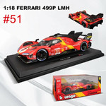 Название: МАШИНА Bburago 1:18 2024 24 часа Le Mans Hypercar Group Champion Ferrari 499P, Артикул: 18-16303 ( FERRARI AF CORSE TEAM ) RED #50, Цена: 17 999