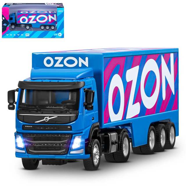 Название: Металлическая коллекционная модель грузовика Volvo FM Ozon, Артикул: JB1251739 СВЕТ/ЗВУК, Цена: 2 899