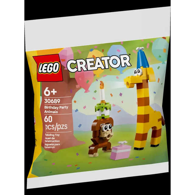 Название: КОНСТРУКТОР LEGO CREATOR ДЕНЬ РОЖДЕНИЯ С ЖИРАФОМ И ОБЕЗЬЯНКОЙ, Артикул: 30689, Цена: 799
