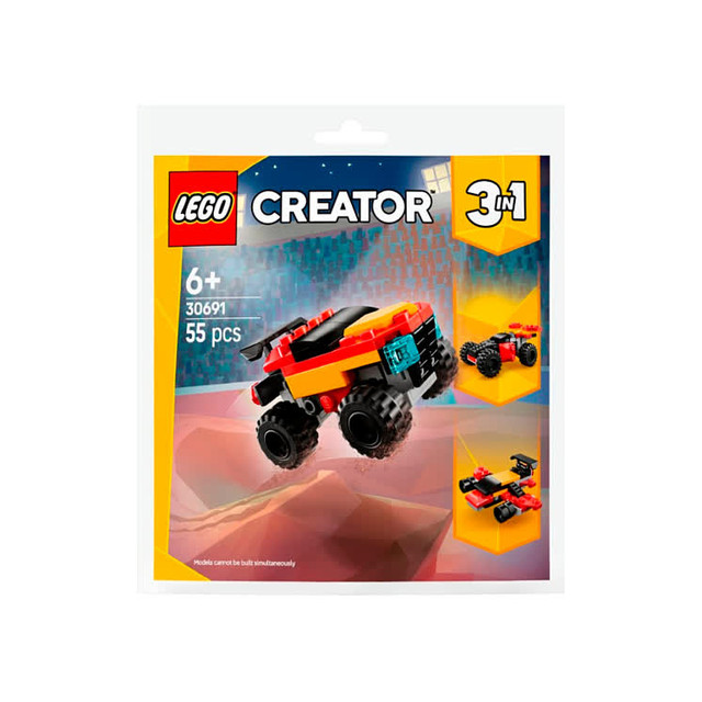 Название: КОНСТРУКТОР LEGO CREATOR МИНИ-КАБРИОЛЕТ MONSTER TRUCK, Артикул: 30691, Цена: 799
