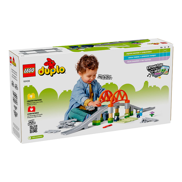 Название: КОНСТРУКТОР LEGO DUPLO Ж/Д МОСТ И РЕЛЬСЫ, Артикул: 10872, Цена: 3 399